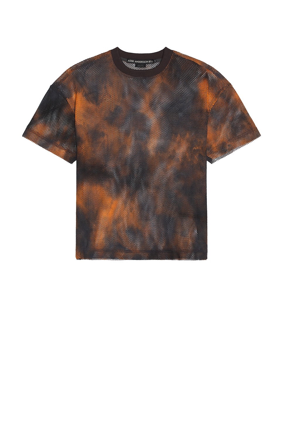 Tie Dye Mesh T-Shirt in Black