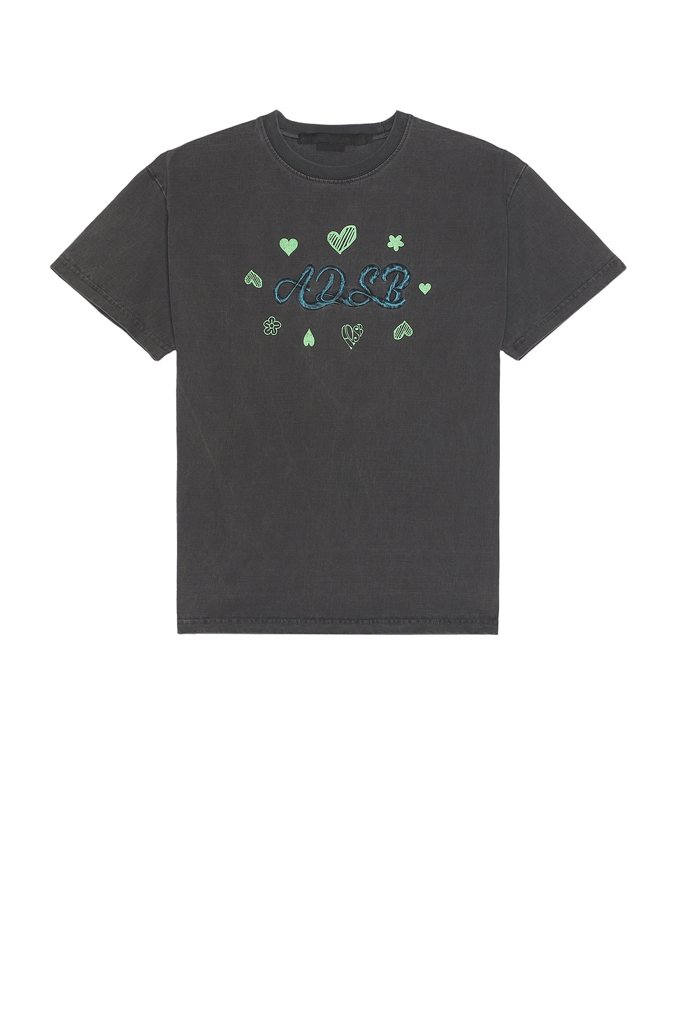 Image 1 of Andersson Bell Essential ADSB Hearts Card T-Shirt in Charcoal
