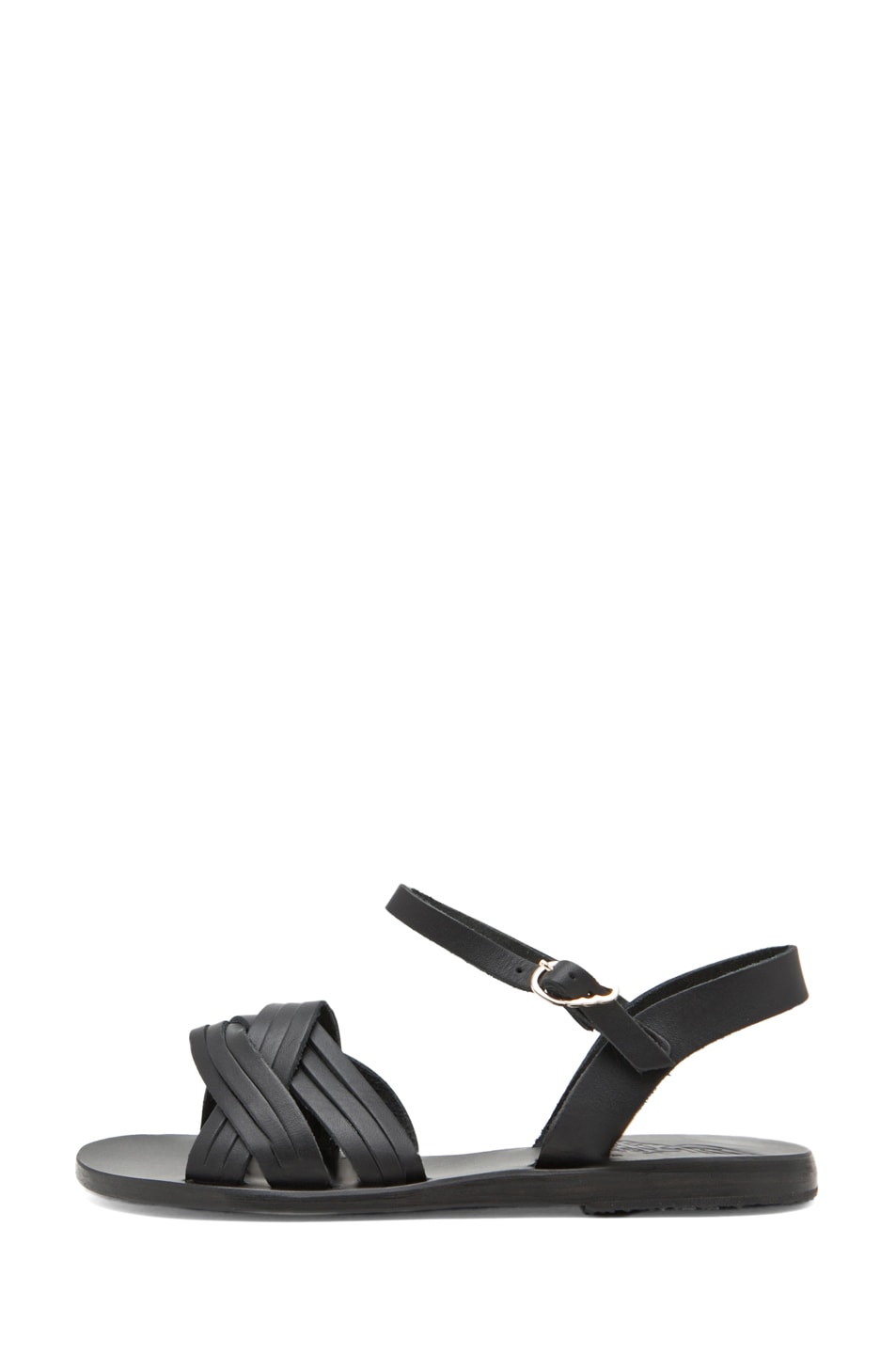 Image 1 of Ancient Greek Sandals Electra Calfskin Leather Sandals in Black