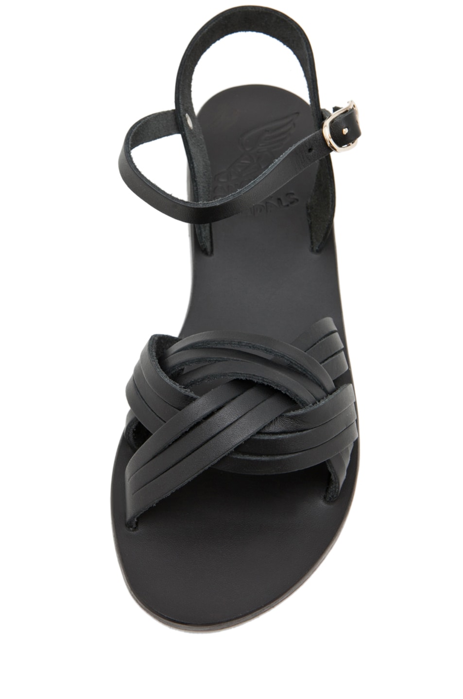 Ancient Greek Sandals Electra Calfskin Leather Sandals in Black | FWRD