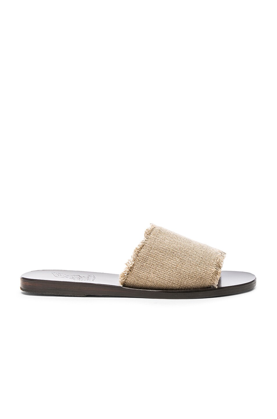 Image 1 of Ancient Greek Sandals Linen Taygete Sandals in Natural & T-Moro
