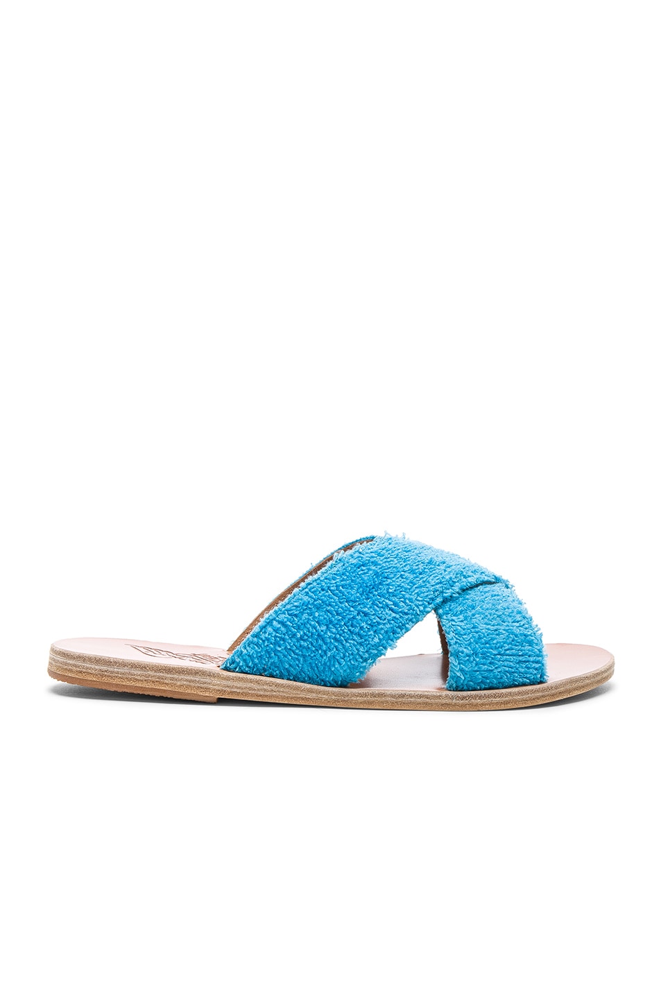 Image 1 of Ancient Greek Sandals Terry Cloth Thais Sandals in Turquoise