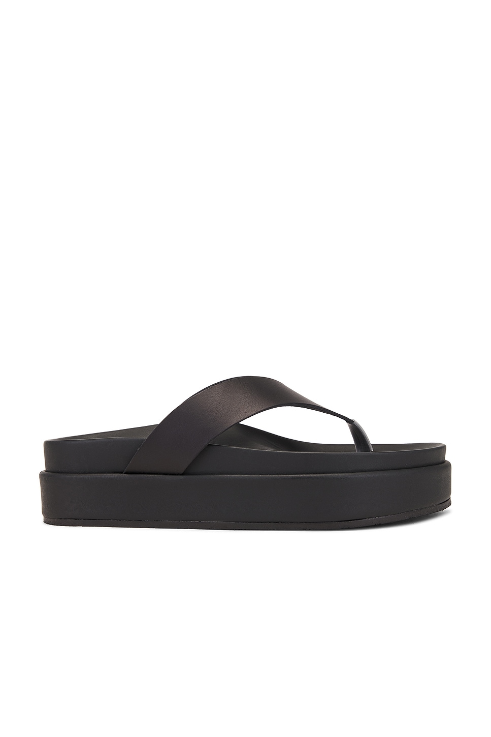 Image 1 of Ancient Greek Sandals Charys 2 Flatform Vachetta Sandal in Black