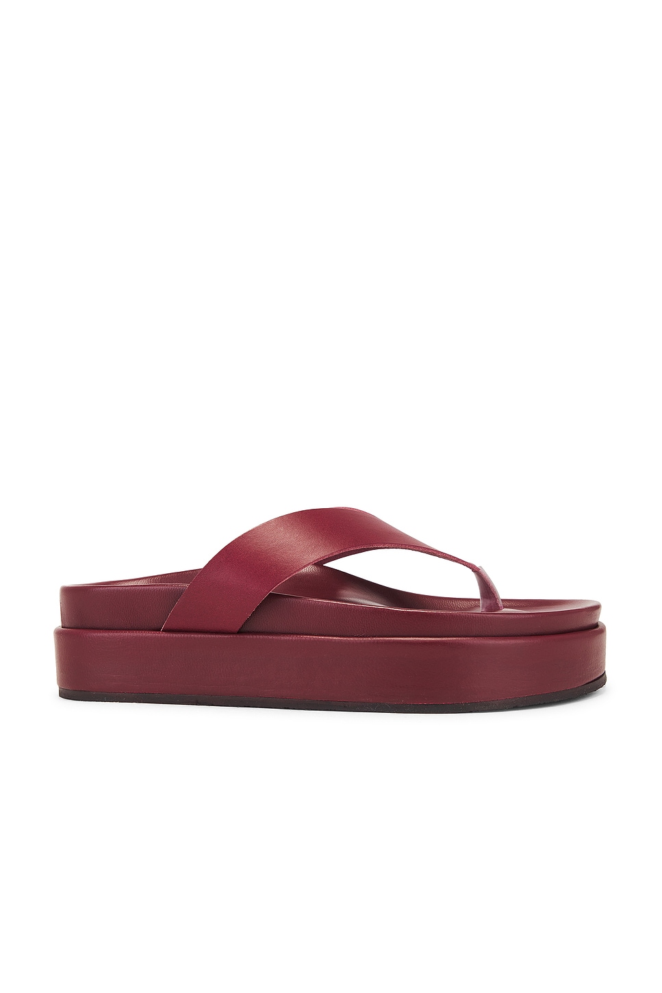 Image 1 of Ancient Greek Sandals Charys 2 Flatform Vachetta Sandal in Cherry