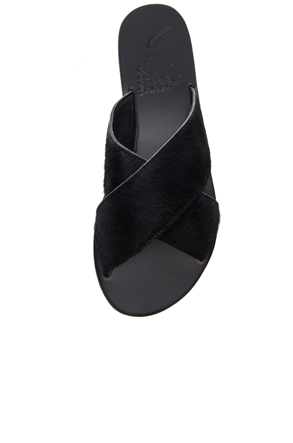 Ancient Greek Sandals Thais Pony Sandals in Black | FWRD