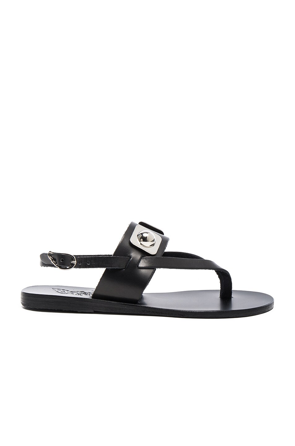Image 1 of Ancient Greek Sandals x Peter Pilotto Leather Zoe Sandals in Black