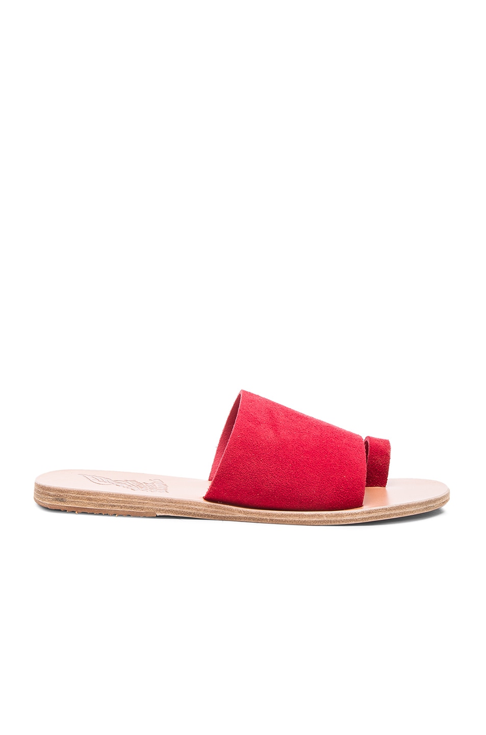 Image 1 of Ancient Greek Sandals Suede Ligia Sandals in Red