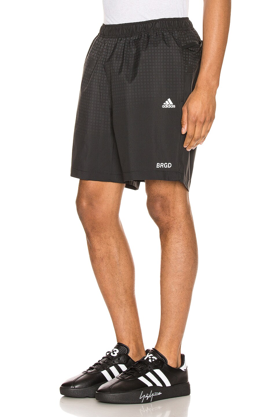 Image 1 of adidas Neighborhood Run Shorts in Black