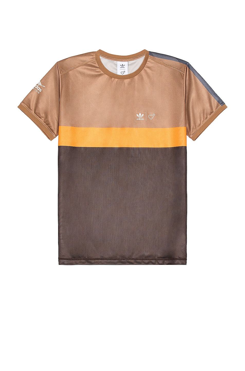Image 1 of adidas x HUMAN MADE Graphic Tee in Tan
