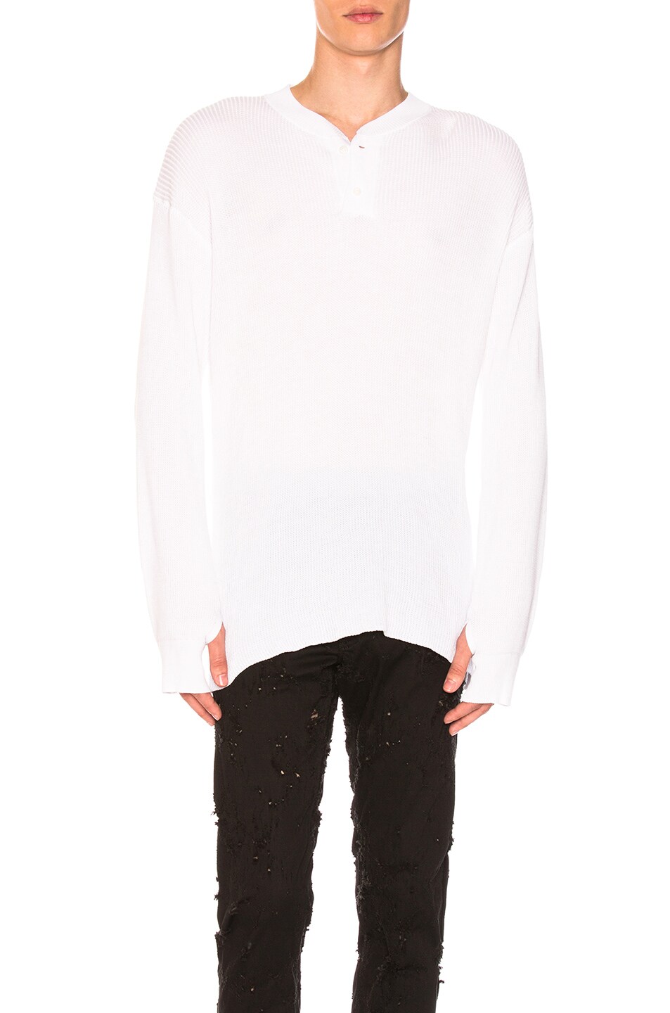 Image 1 of Ann Demeulemeester Knit Pullover in White