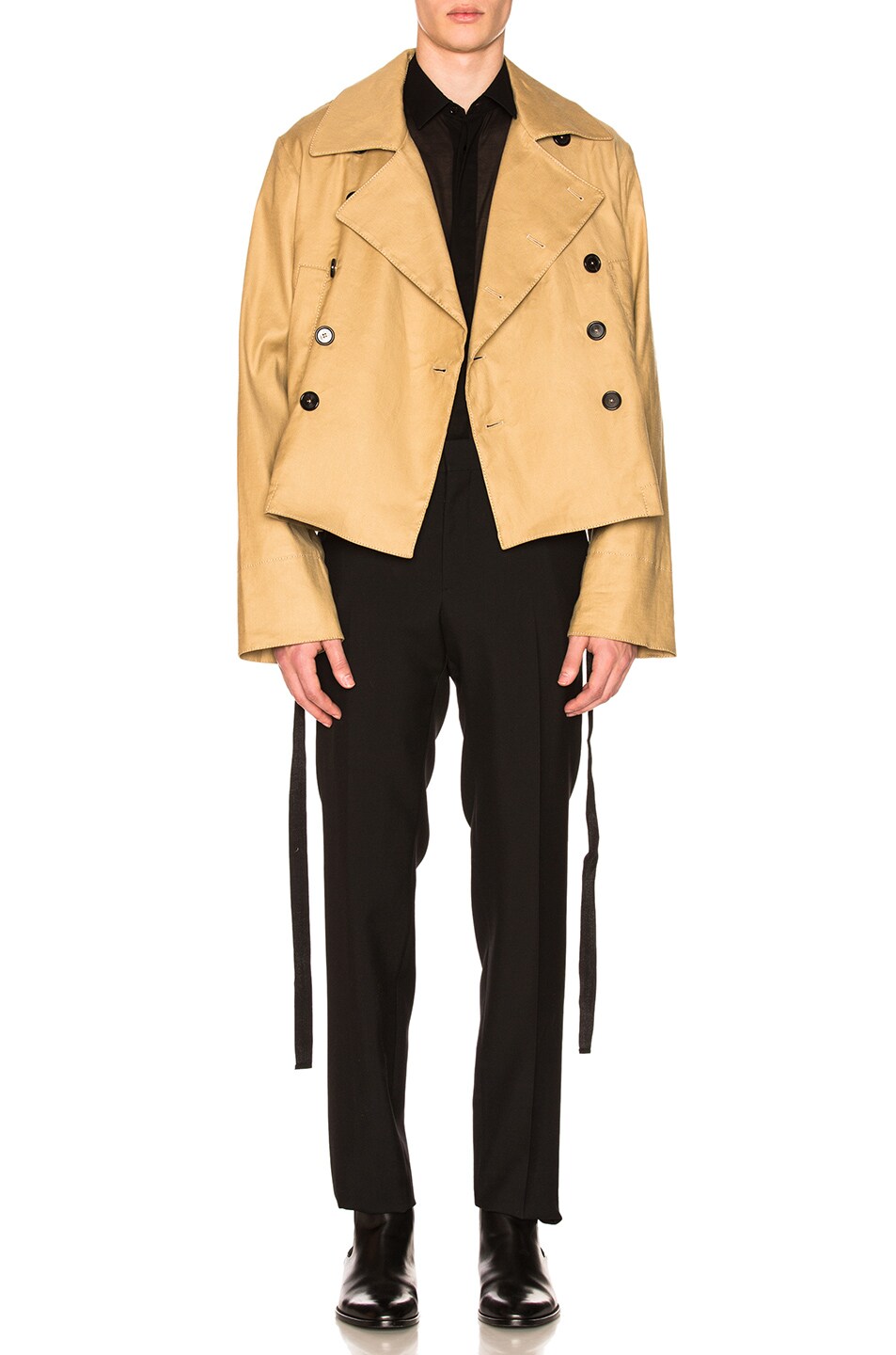 Image 1 of Ann Demeulemeester Military Jacket in Beige