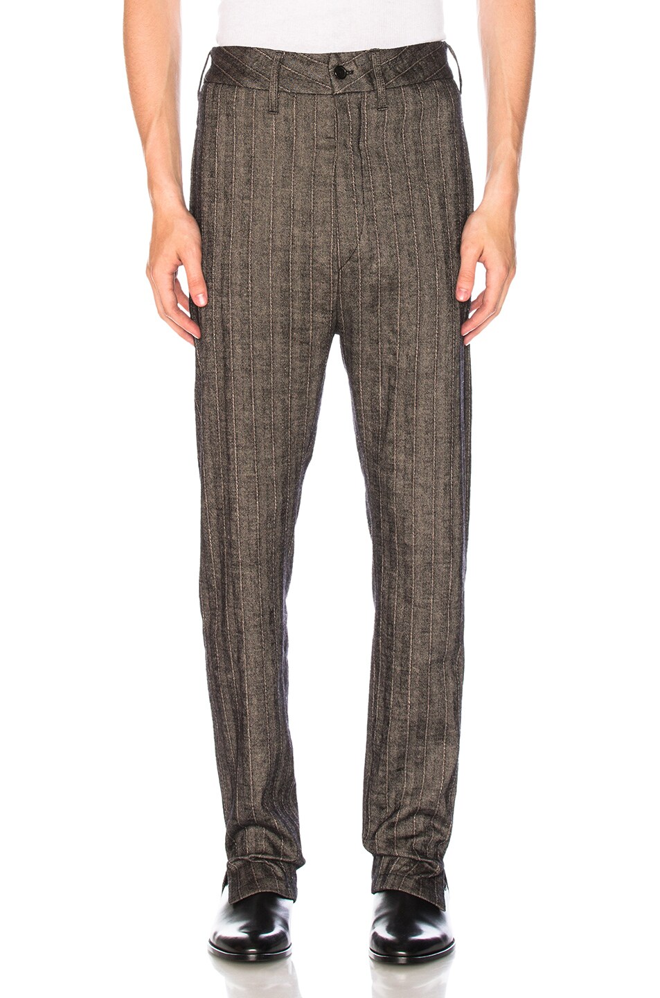 Image 1 of Ann Demeulemeester Trousers in Grey Chine