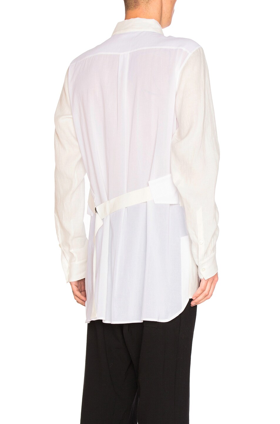 Image 1 of Ann Demeulemeester Strap Back Shirt in Off White