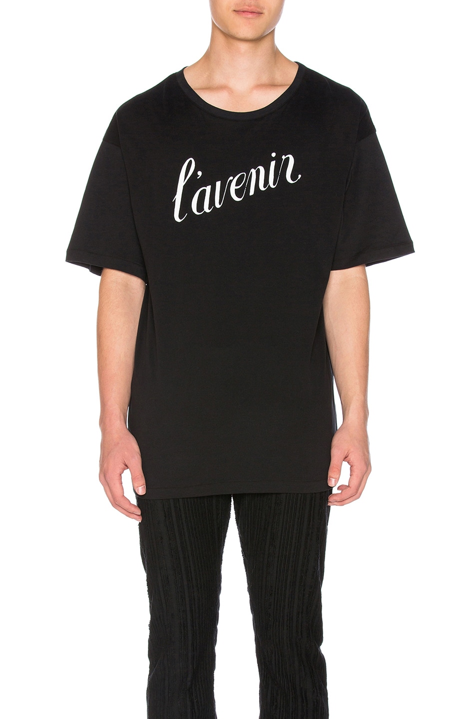 Image 1 of Ann Demeulemeester Graphic Tee in Black & White