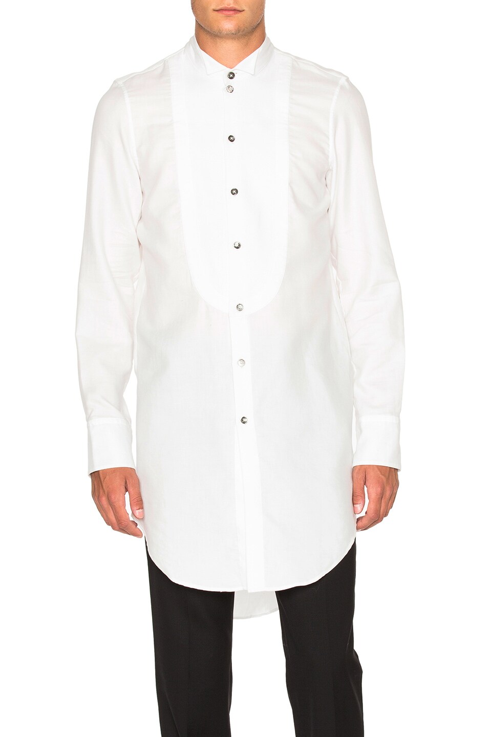 Image 1 of Ann Demeulemeester Tuxedo Shirt in Off White