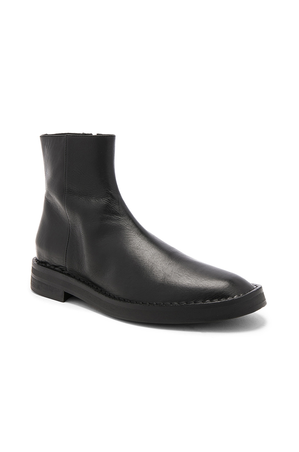 Image 1 of Ann Demeulemeester Leather Boots in Black