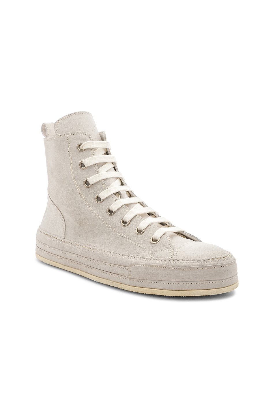 Image 1 of Ann Demeulemeester High Top Sneakers in Latte