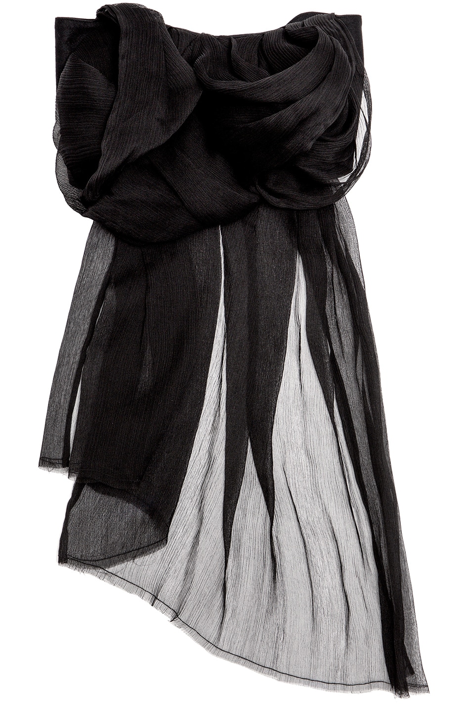 Image 1 of Ann Demeulemeester Absolution Chiffon Belt in Black