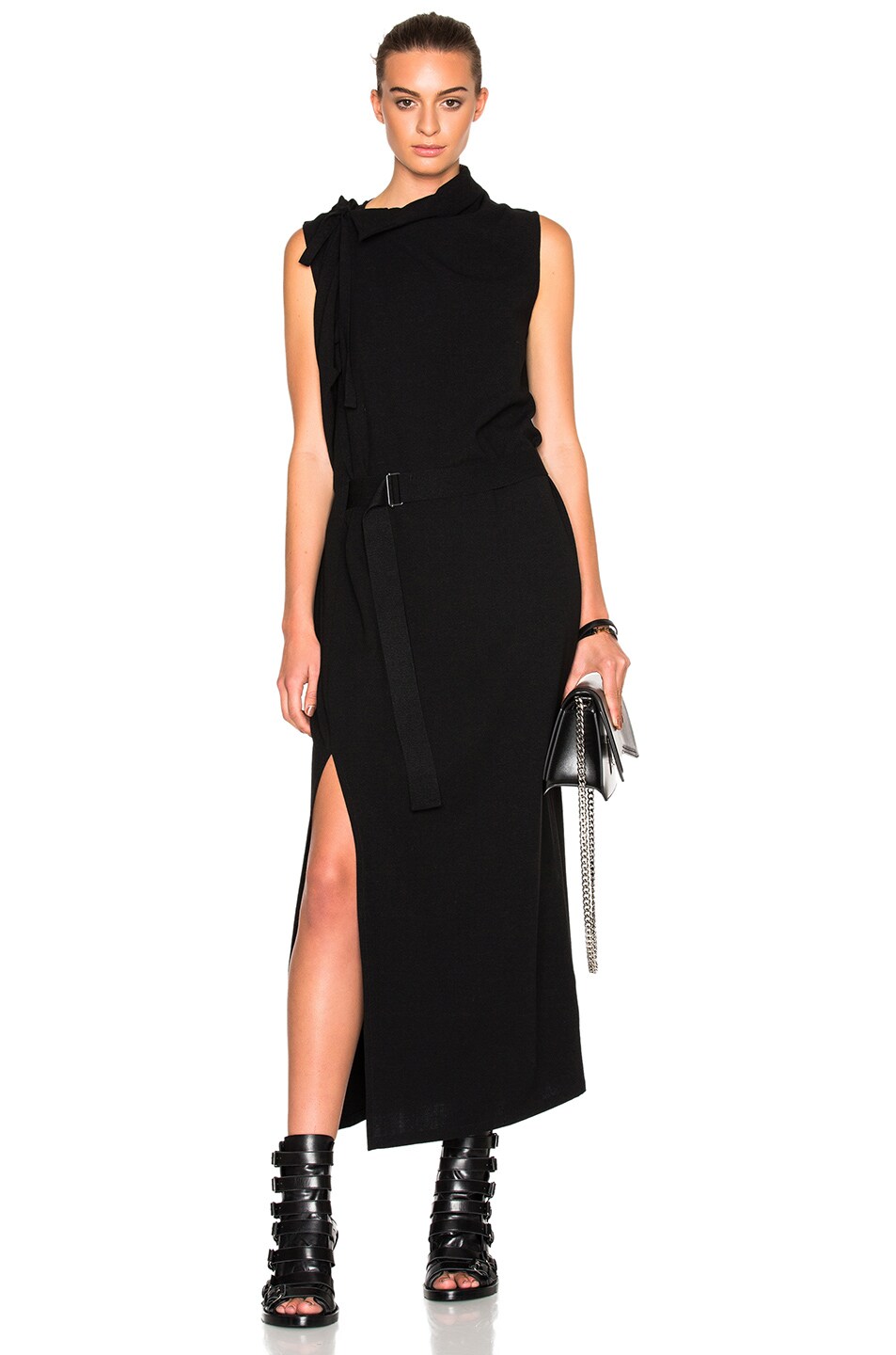 Image 1 of Ann Demeulemeester Drape Dress in Black