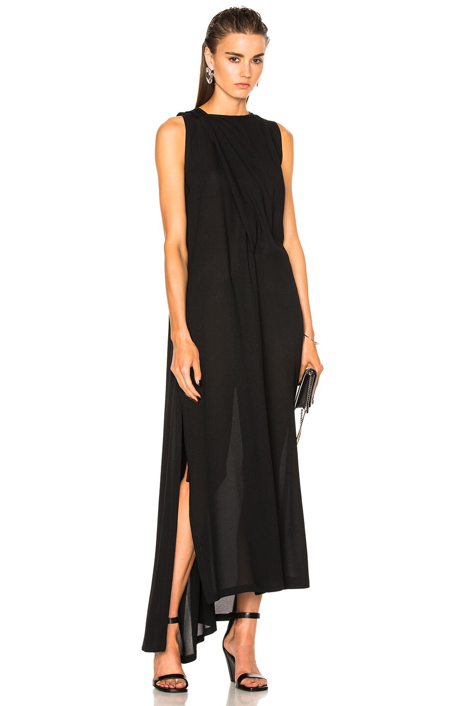 Image 1 of Ann Demeulemeester Asymmetric Dress in Black
