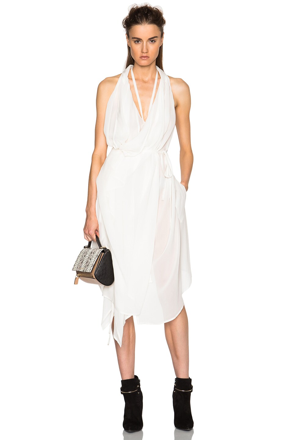 Image 1 of Ann Demeulemeester Tunic Dress in Off White