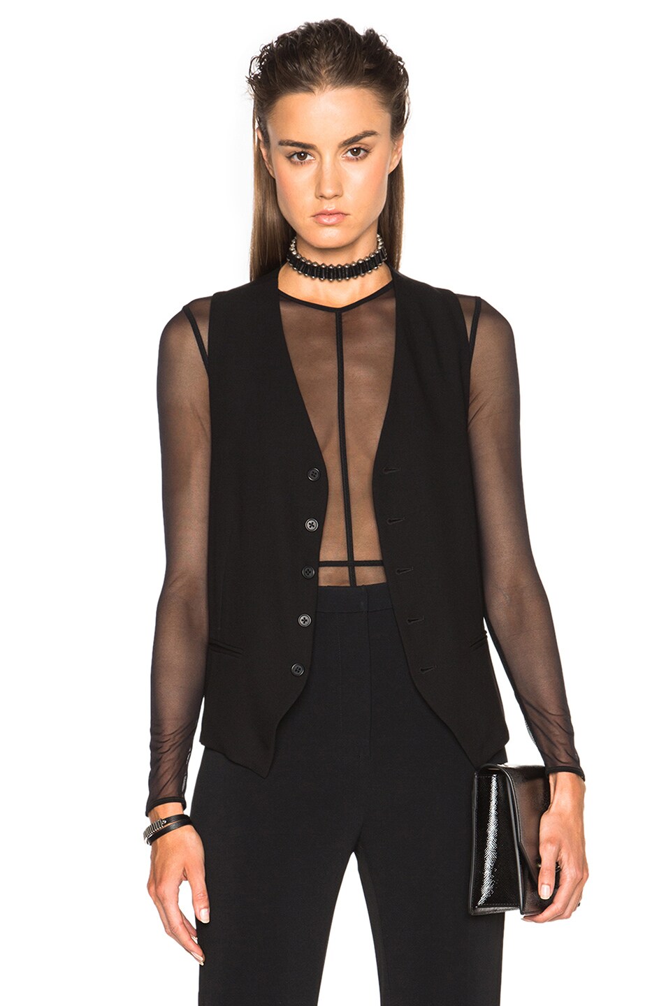 Image 1 of Ann Demeulemeester Classic Waistcoat in Black