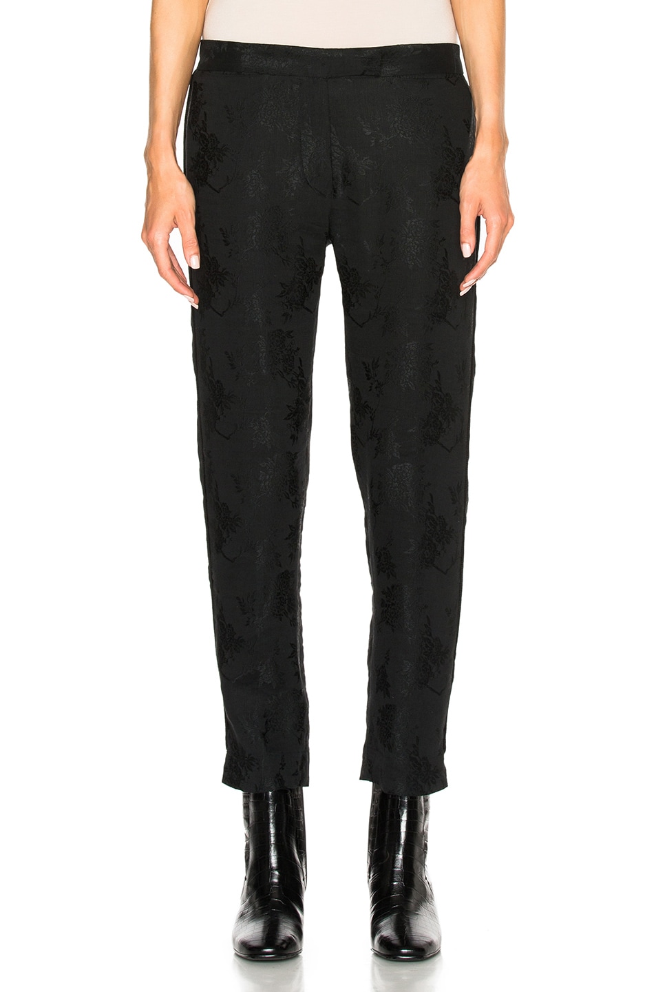 Image 1 of Ann Demeulemeester Trousers in Black & Black