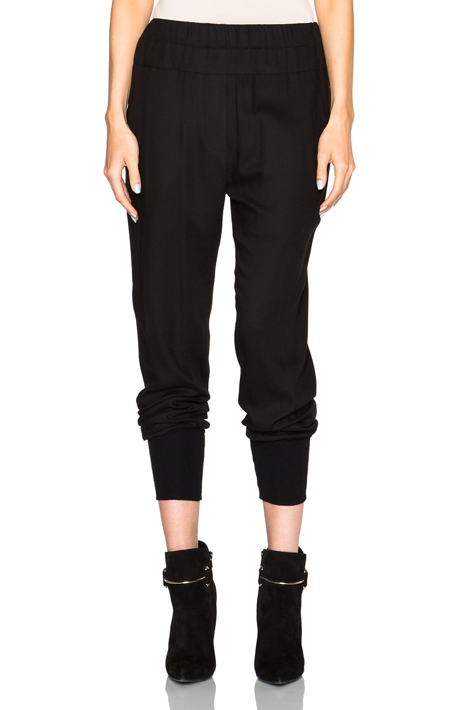 Image 1 of Ann Demeulemeester Jogging Trousers in Black