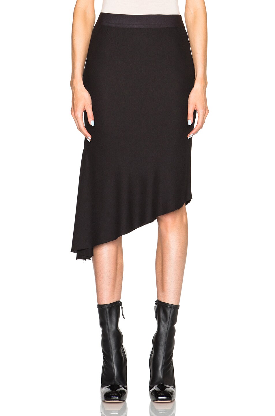 Image 1 of Ann Demeulemeester Asymmetric Skirt in Black