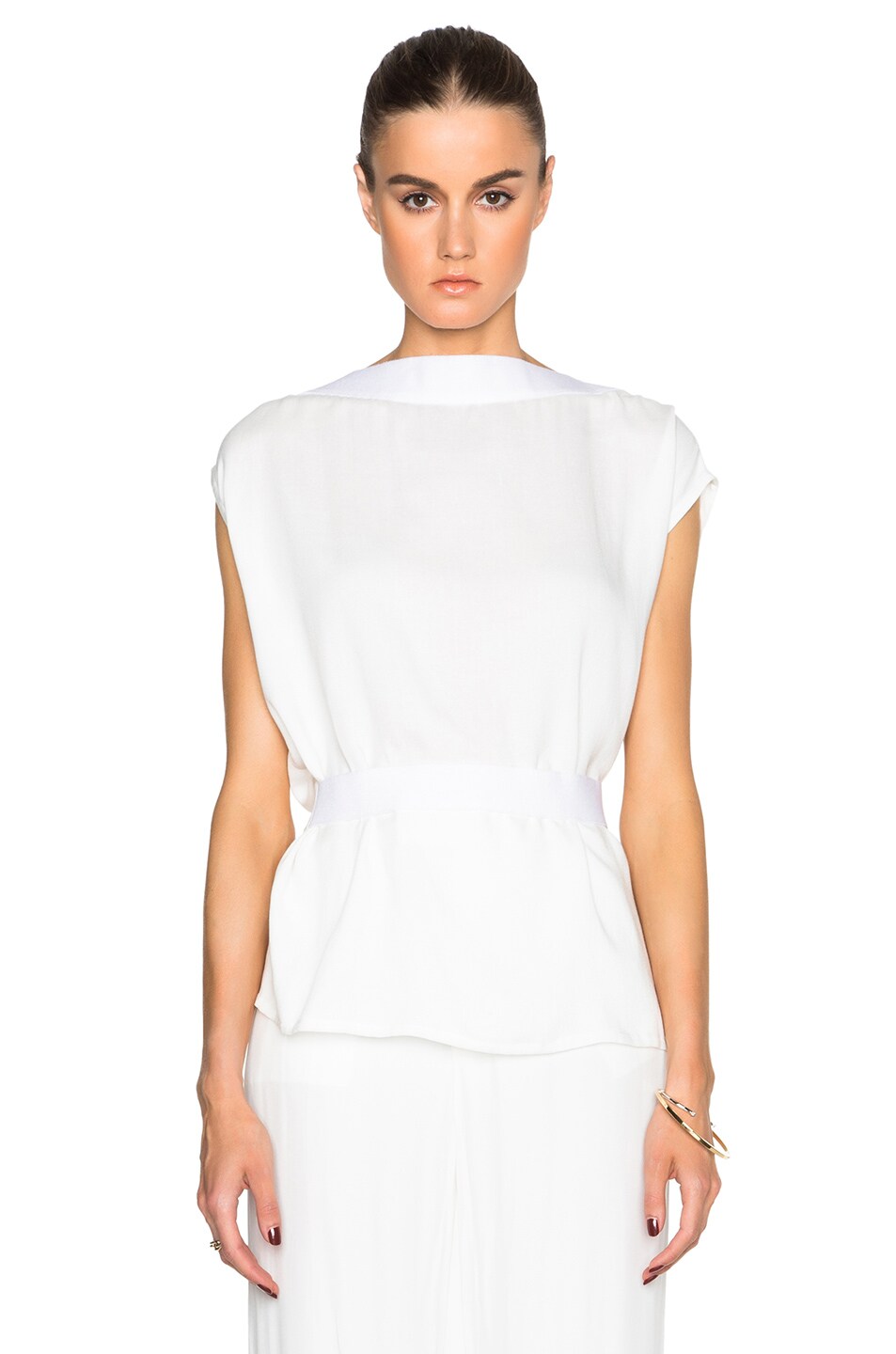 Image 1 of Ann Demeulemeester Infinity Top in Off White