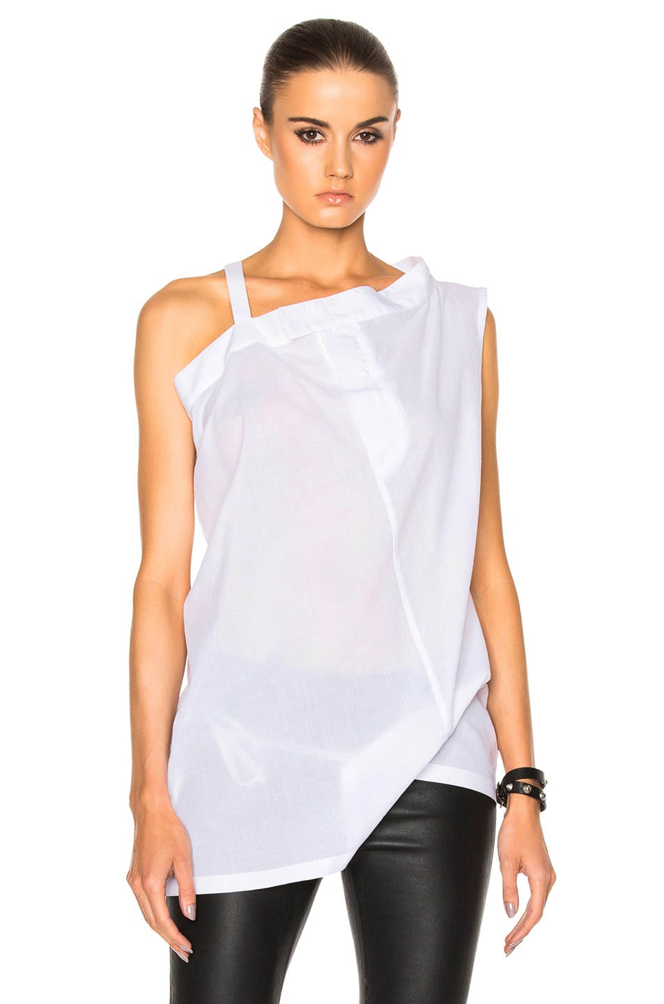 Image 1 of Ann Demeulemeester Cotone Top in White
