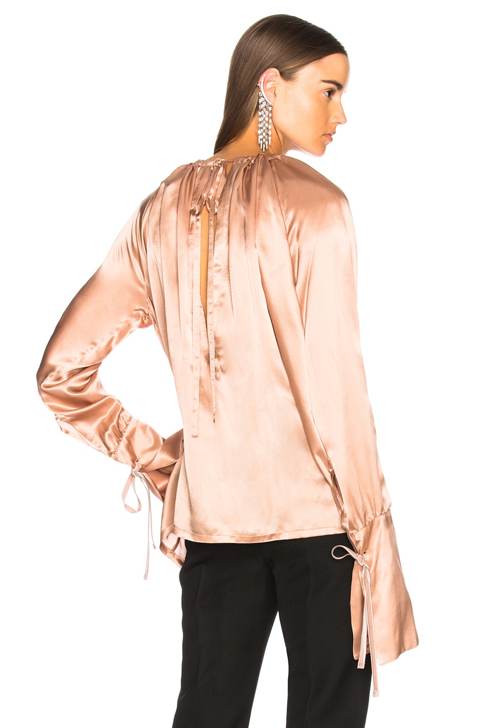 Image 1 of Ann Demeulemeester Blouse in Blossom & Taupe