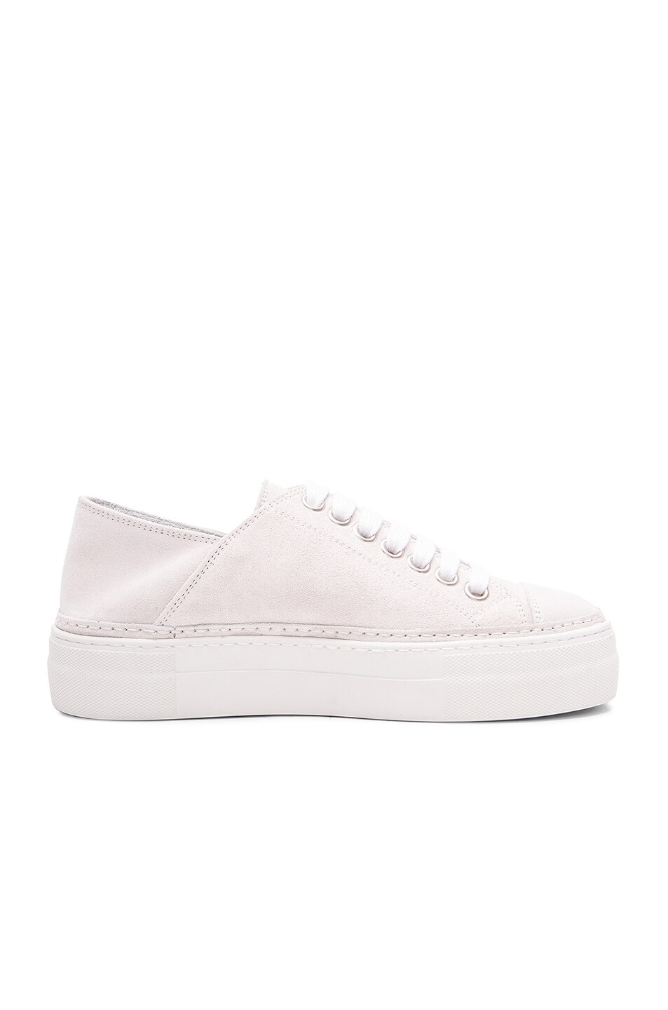 Image 1 of Ann Demeulemeester Suede Low Top Sneakers in White