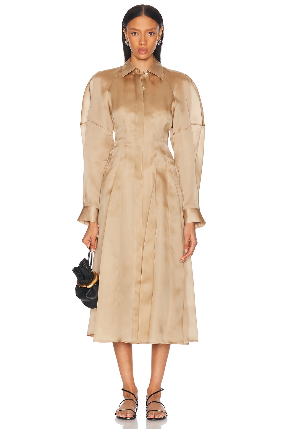 Porta Dress in Tan