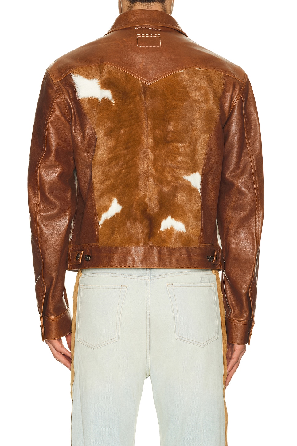 Austin Post Leather Trucker Jacket | Thumbnail 7 Austin Post Leather Trucker Jacket | Thumbnail 7