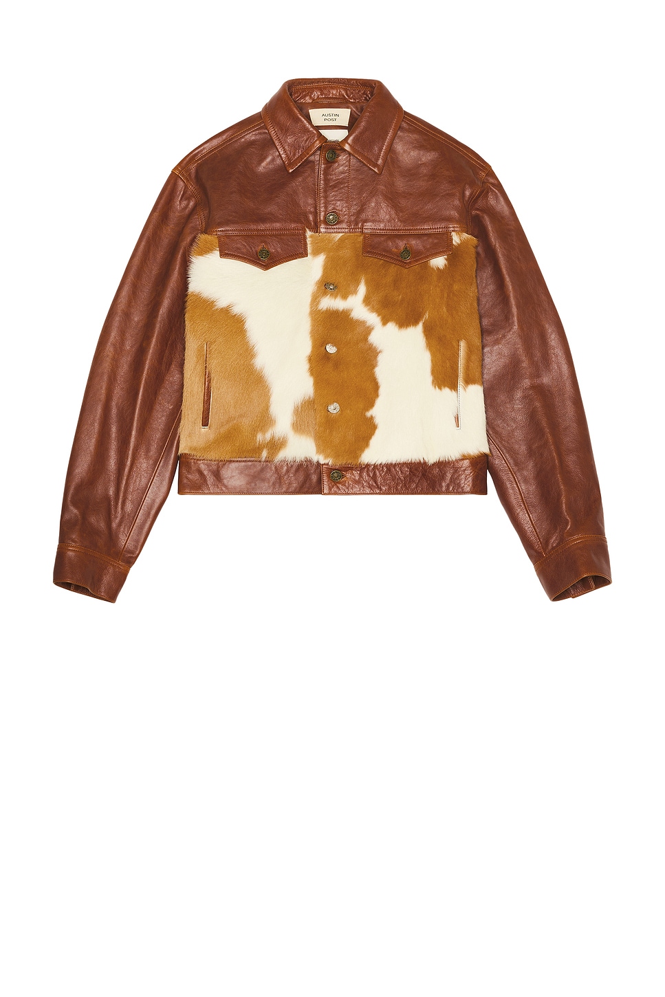 Austin Post Leather Trucker Jacket | Thumbnail 9 Austin Post Leather Trucker Jacket | Thumbnail 9
