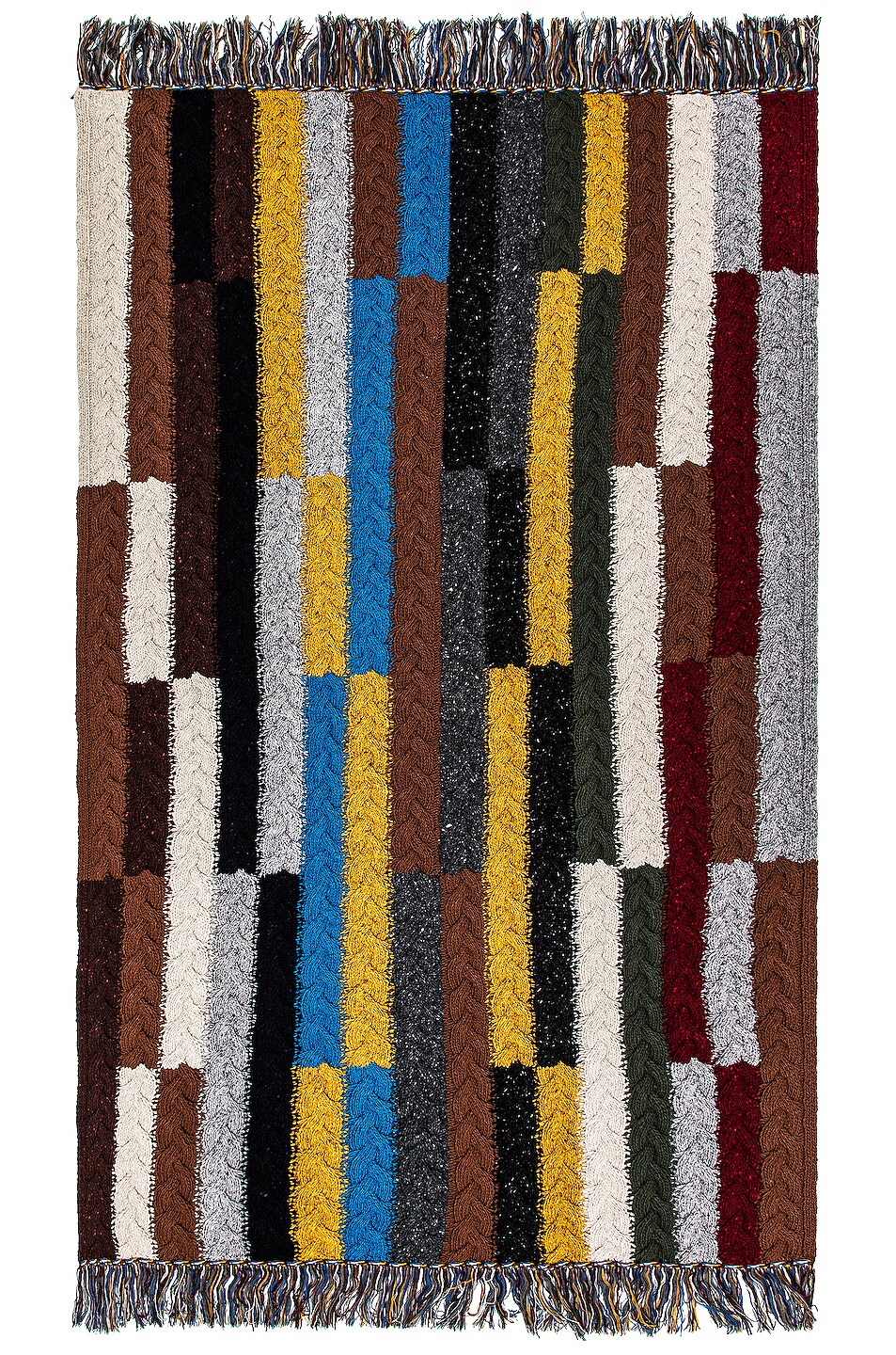 Image 1 of ALANUI Tierra Del Fuego Cables Blanket in Multicolor