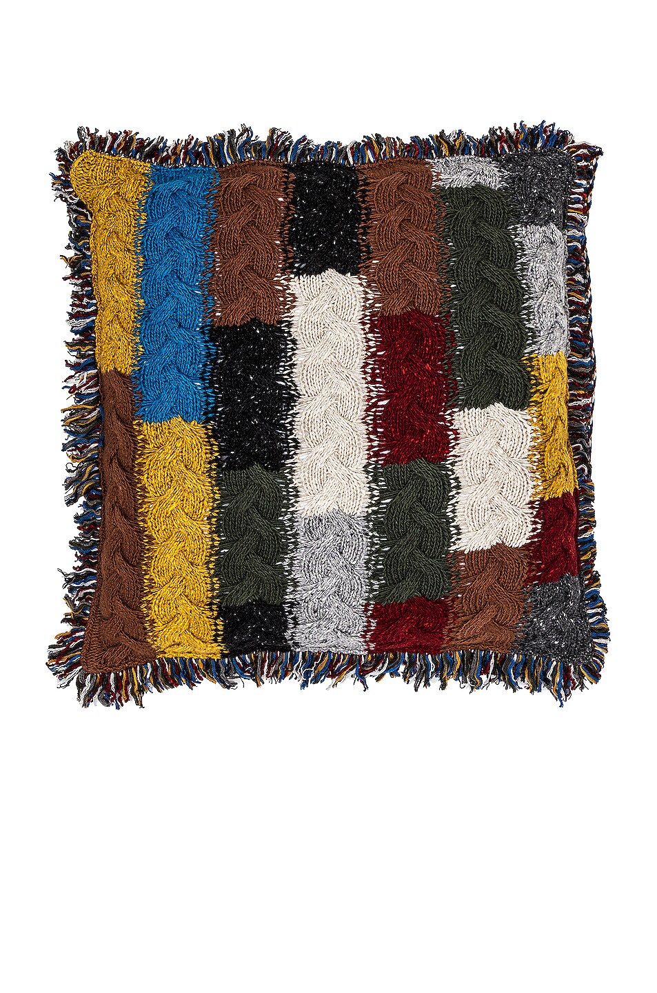 Image 1 of ALANUI Tierra Del Fuego Cable Pillow in Multicolor
