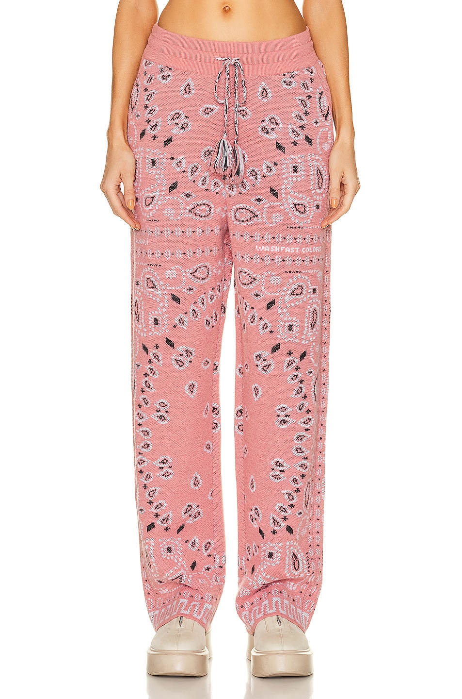 Image 1 of ALANUI Bandana Jacquard Pant in Pink Multi