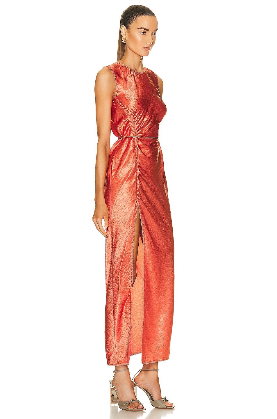ANASOPHIA MAXI DRESS, CANE CORAL