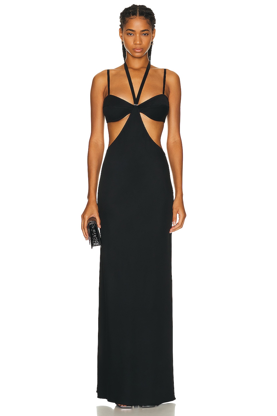 Image 1 of Anna October Adele Maxi Dress in Black