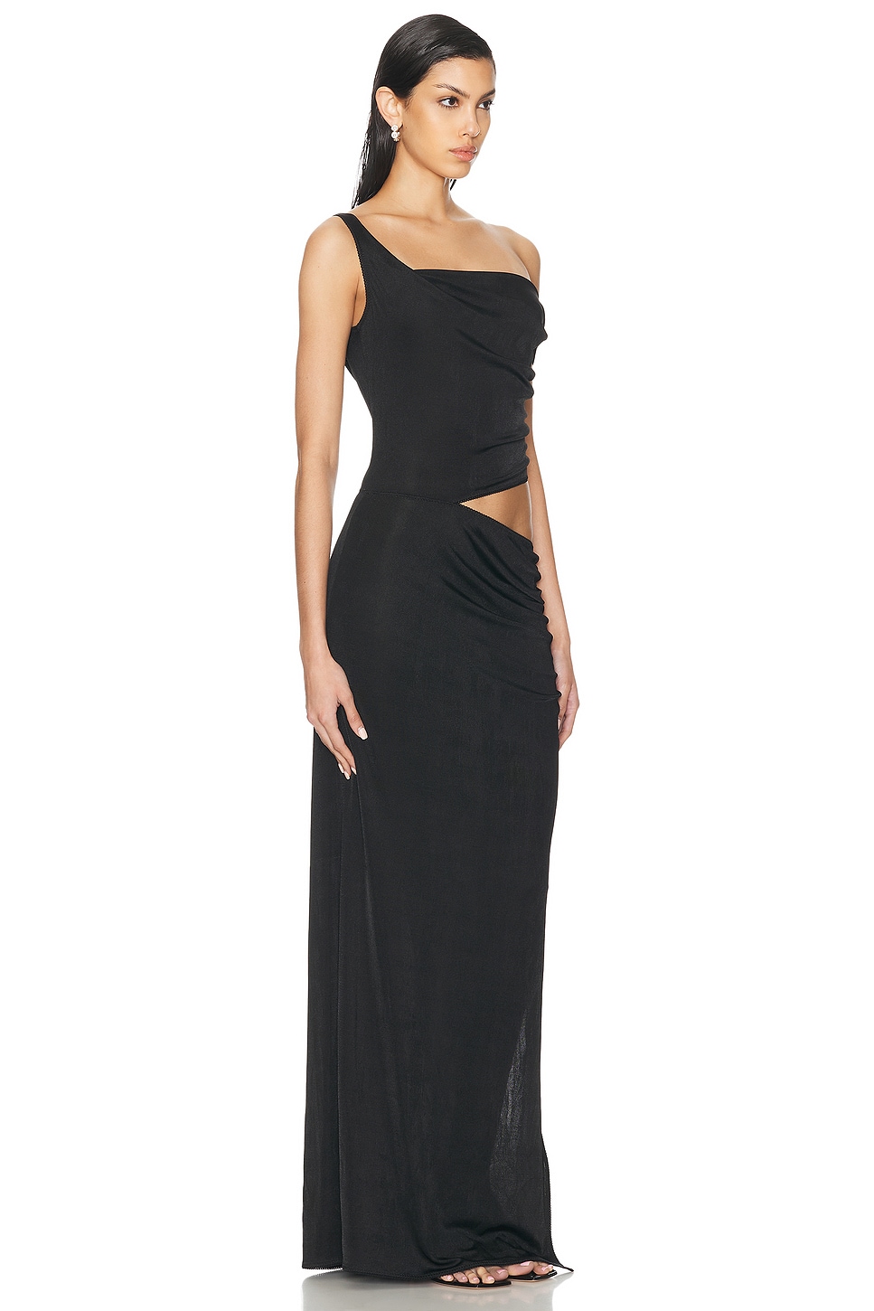Shop Anna October Willow Maxi Dress In Black