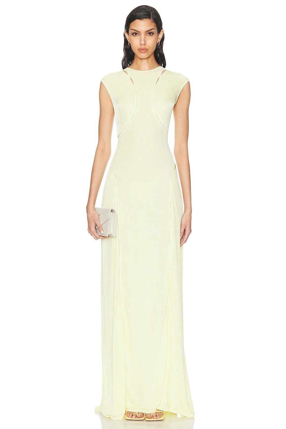 Image 1 of Anna October Quinn Maxi Dress in Yellow