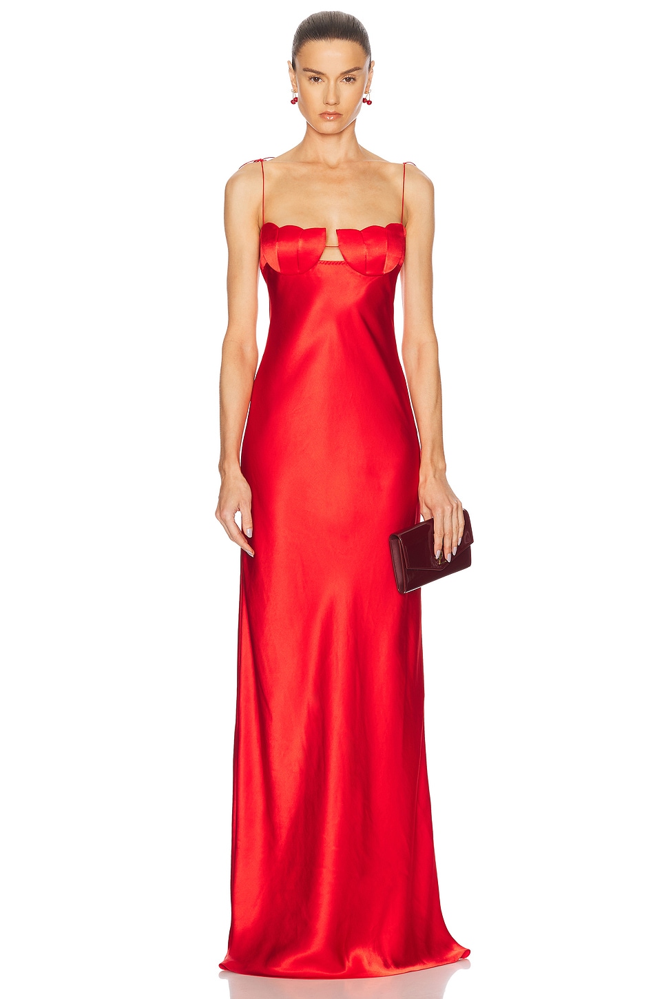 Image 1 of Anna October Tulip Maxi Dress in Red