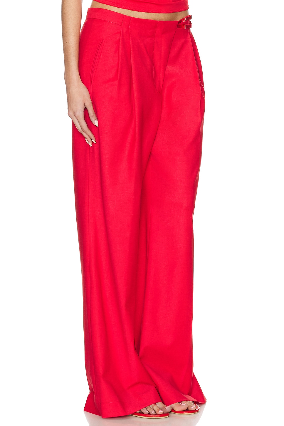 Shop Anna October Noemie Pant In Red