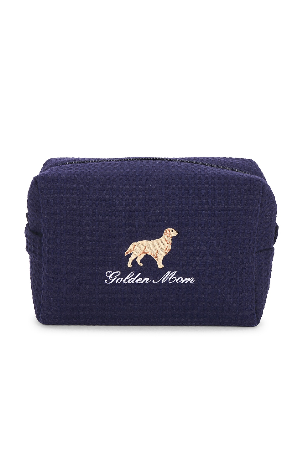 Abbode Golden Mom Waffle Pouch in Navy