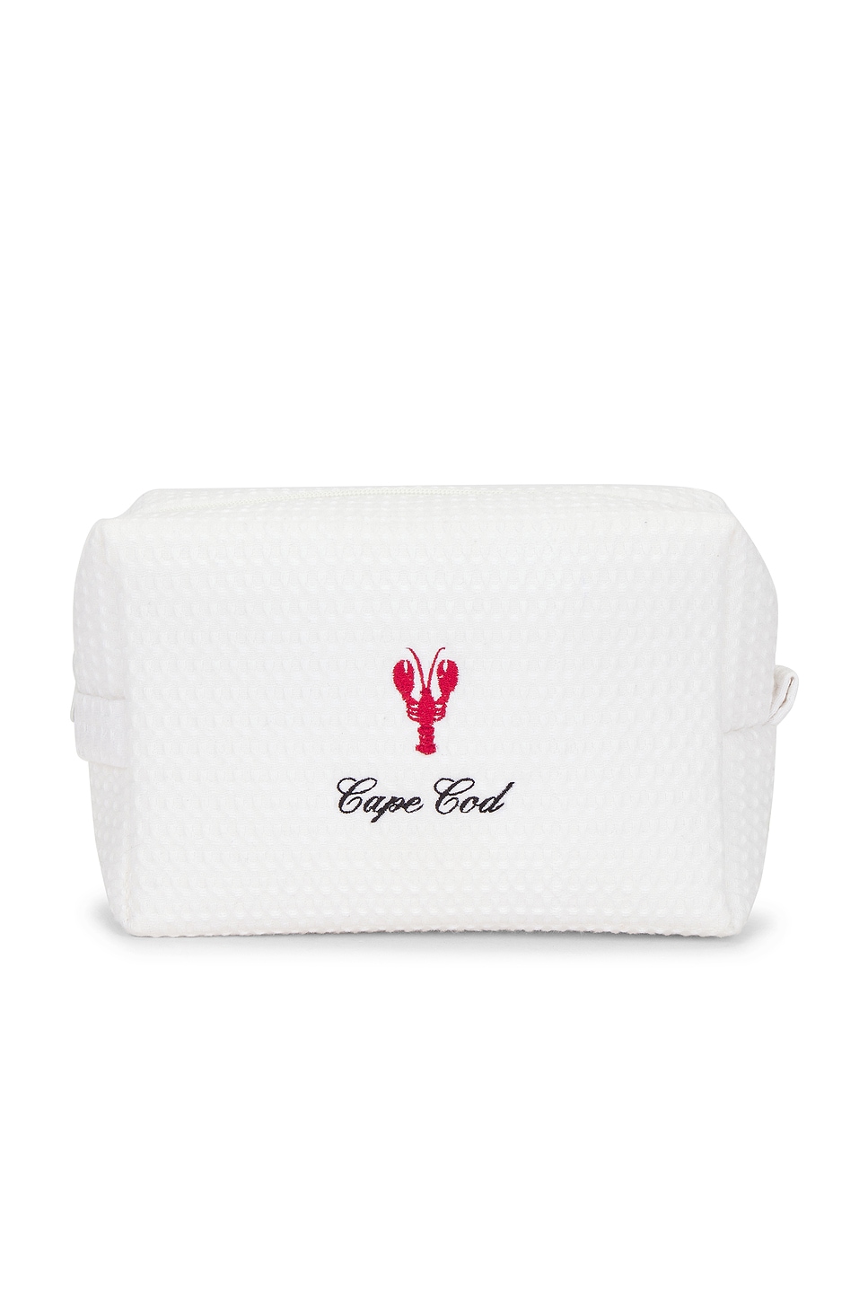 Abbode Cape Cod Waffle Pouch in White
