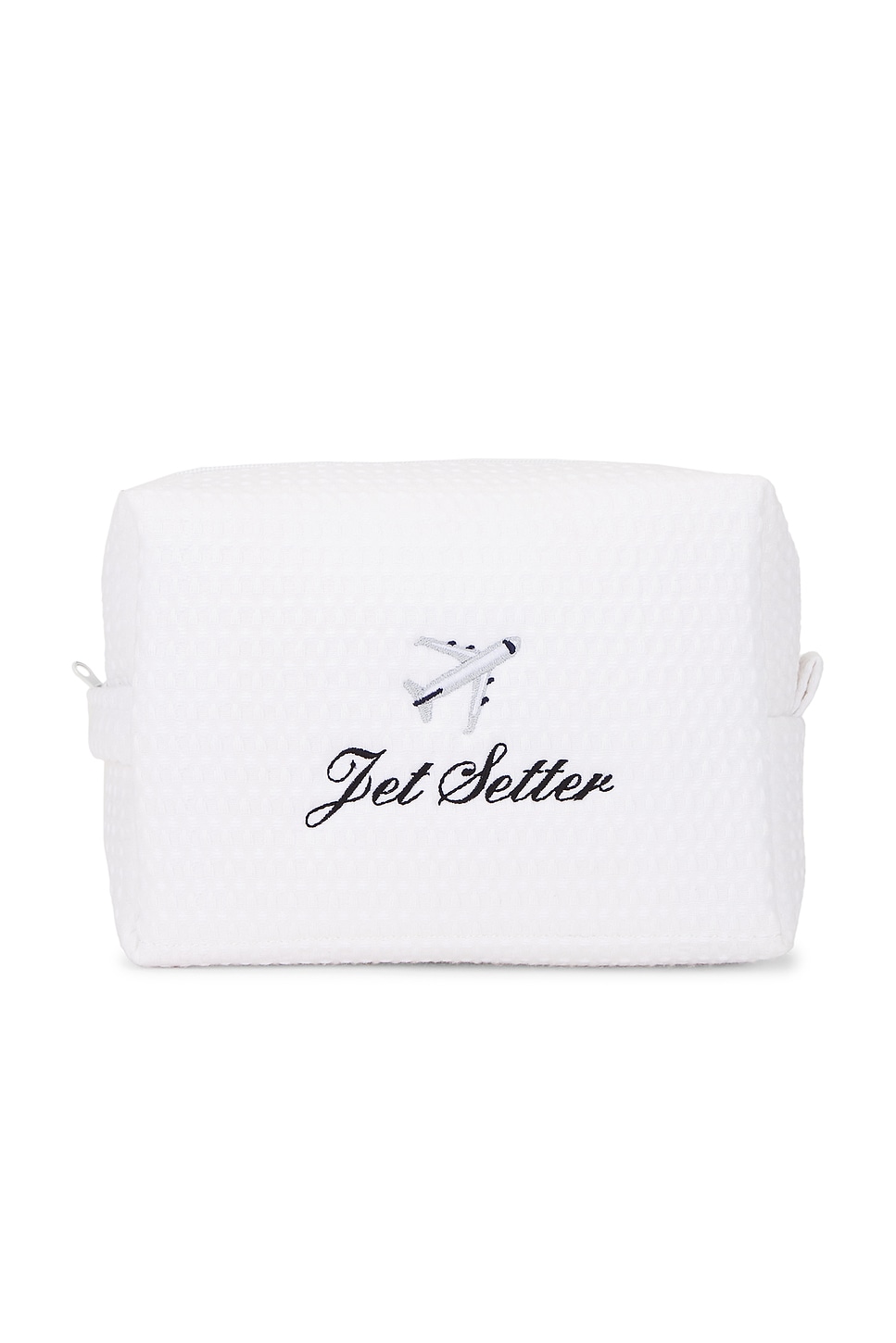 Abbode Jet Setter Waffle Pouch In White
