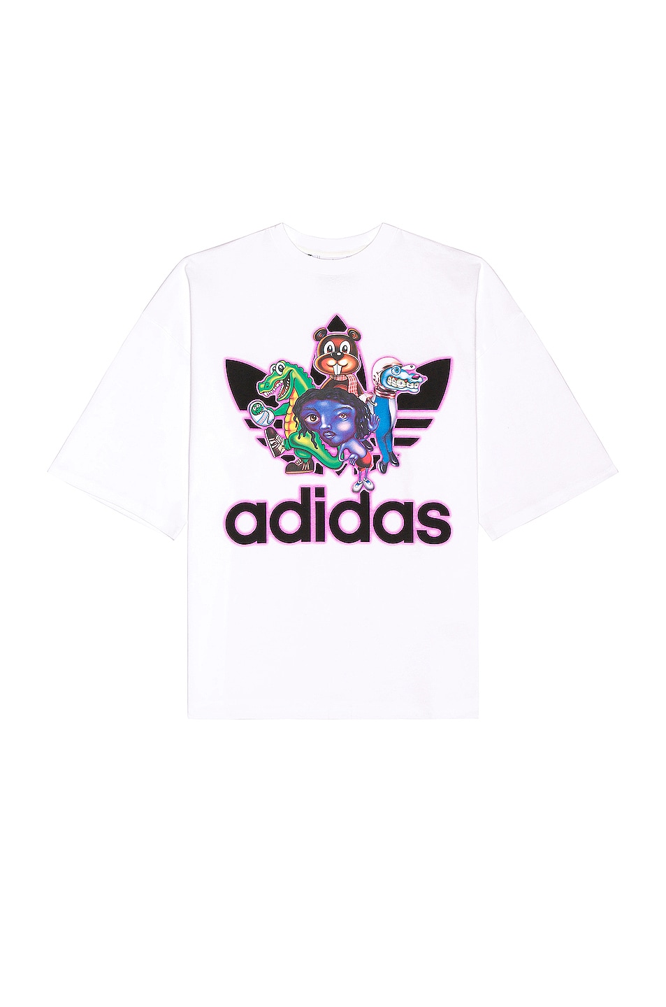 Image 1 of adidas x Kerwin Frost Graphic Tee in White