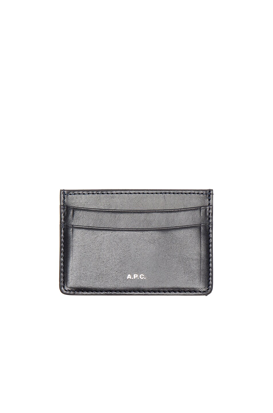 Image 1 of A.P.C. Leather Cardholder in Dark Navy